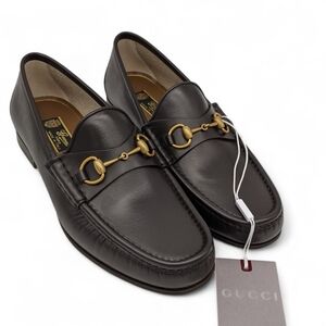 Gucci Mens Dark Brown 1953 Horsebit Loafers Size 10.5 Us (10 Gucci) New With Box